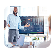 IT company supporting financial services business software and computer hardware.